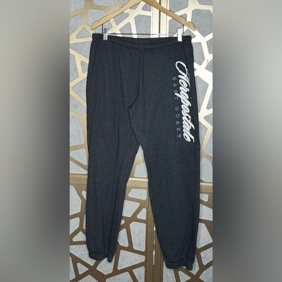 Aeropostale East Coast jogger sweatpants in a dark grey color - Picture 2 of 7